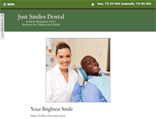 Tablet Screenshot of justsmilesdental.net